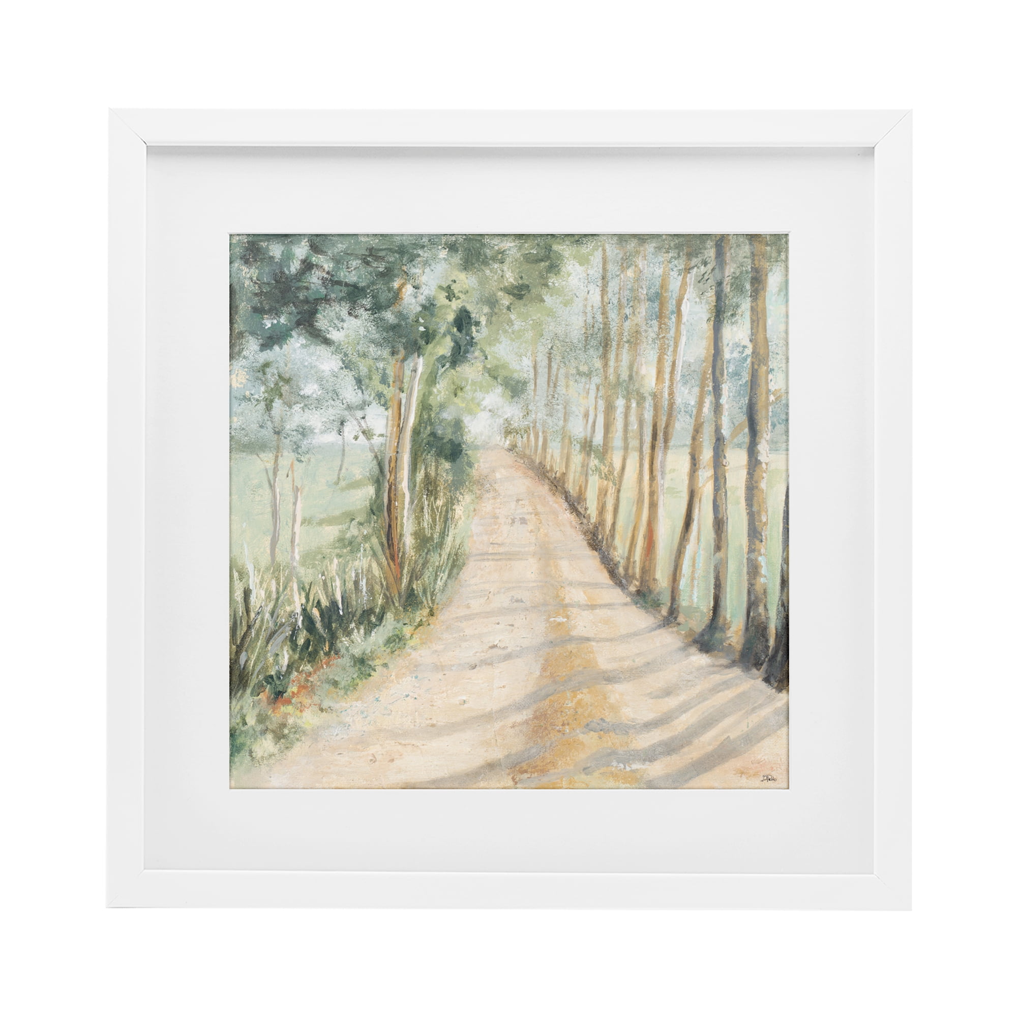 Stupell Industries Camino A Casa Pathway White Framed Print Under Glass, design by Patricia Pinto