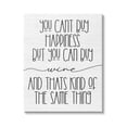 thumbnail image 1 of Stupell Industries Can Buy Wine and Happiness Humorous Bar Sign,36 x 48, Design by Daphne Polselli, 1 of 5