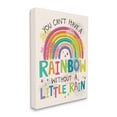 thumbnail image 1 of Stupell Industries Can't Have Rainbow Without Rain Phrase Inspirational Kids, 36 x 48, Design by Lisa Perry Whitebutton, 1 of 5