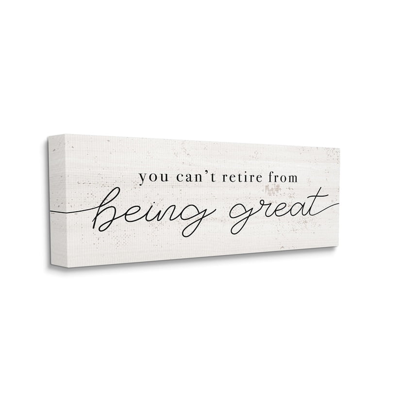 White and Black Canvas Wall Art with Inspirational Quote