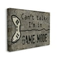 thumbnail image 1 of Stupell Industries Can't Talk Game Mode Quote Brown Controller Design by Denise Sullivan, 16" x 20", 1 of 6