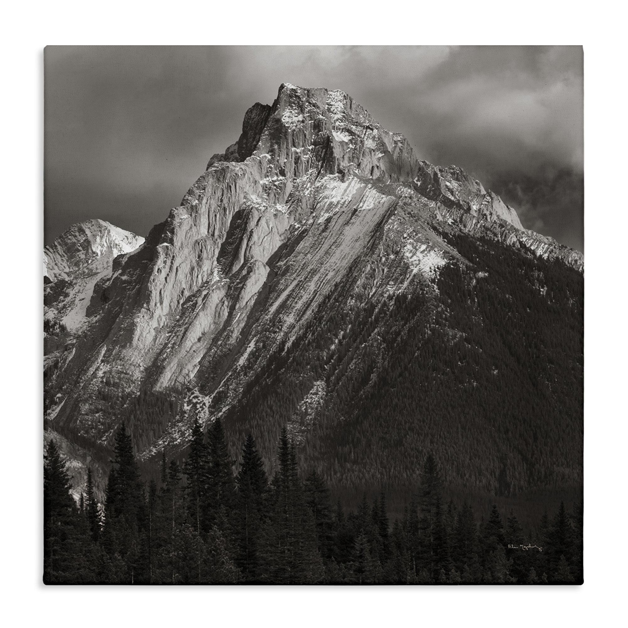 Stupell Industries Canadian Rockies View Landscape & Nature Photography Wrapped Canvas Art Print Wall Art, 24 x 24