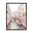 thumbnail image 1 of Stupell Industries Canal Boat City Water Bridge Town & City Photography Black Framed Art Print Wall Art, 1 of 5
