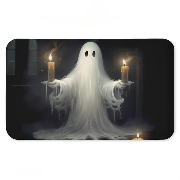 Stupell Industries Candlelit Spectral Ghost Printed Anti-Fatigue Floor Mat, design by LSR Design Studio, 30"x18"