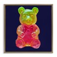 thumbnail image 1 of Stupell Industries Contemporary Candy Bear on Blue Brown Floating Frame Canvas Art, 25 x 25, by Amelia Noyes, 1 of 8