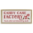thumbnail image 1 of Stupell Industries Candy Cane Factory Holiday Painting Gold Floater Framed Canvas Art Prints Wall Art, 31 x 14, 1 of 10