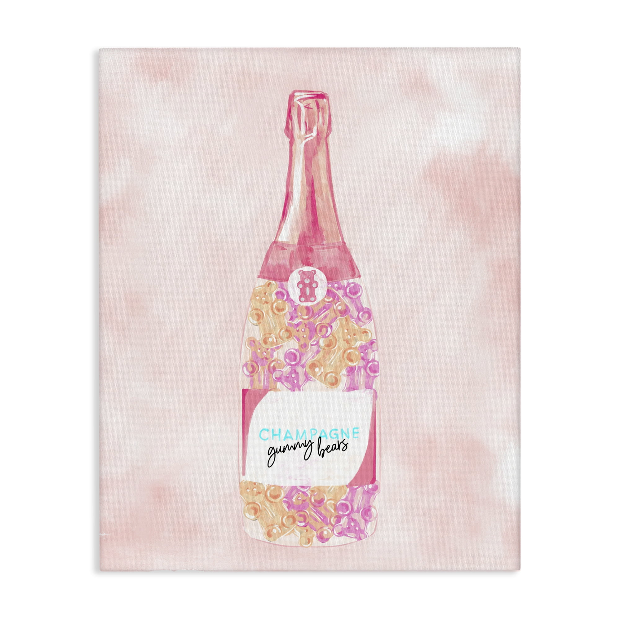 Stupell Industries Candy Filled Champagne Food & Beverage Painting Gallery Wrapped Canvas Art Print Wall Art, 36 x 48