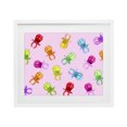 thumbnail image 1 of Stupell Industries Bohemian Candy Gem Ring Party Pattern White Framed Print Under Glass, 21 x 17, by LISH Creative, 1 of 8