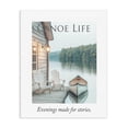 thumbnail image 1 of Stupell Industries Coastal Canoe Life Quote Canvas Art, 16 x 20, by A Barefoot Stylist, 1 of 8