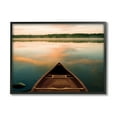 Stupell Industries Canoe on Lake Warm Sunrise Water Reflection, 20 x 16