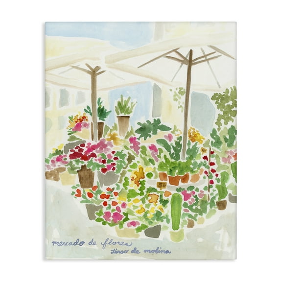 Stupell Industries Canopy Covered Garden Scenic & Cityscapes Painting Wrapped Canvas Art Print Wall Art, 24 x 30