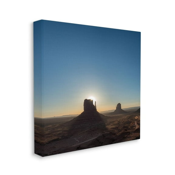 Stupell Industries Canyon Dessert Sunset Blue Brown Landscape Photograph Canvas Wall Art Design by Andre Eichman, 24" x 24"