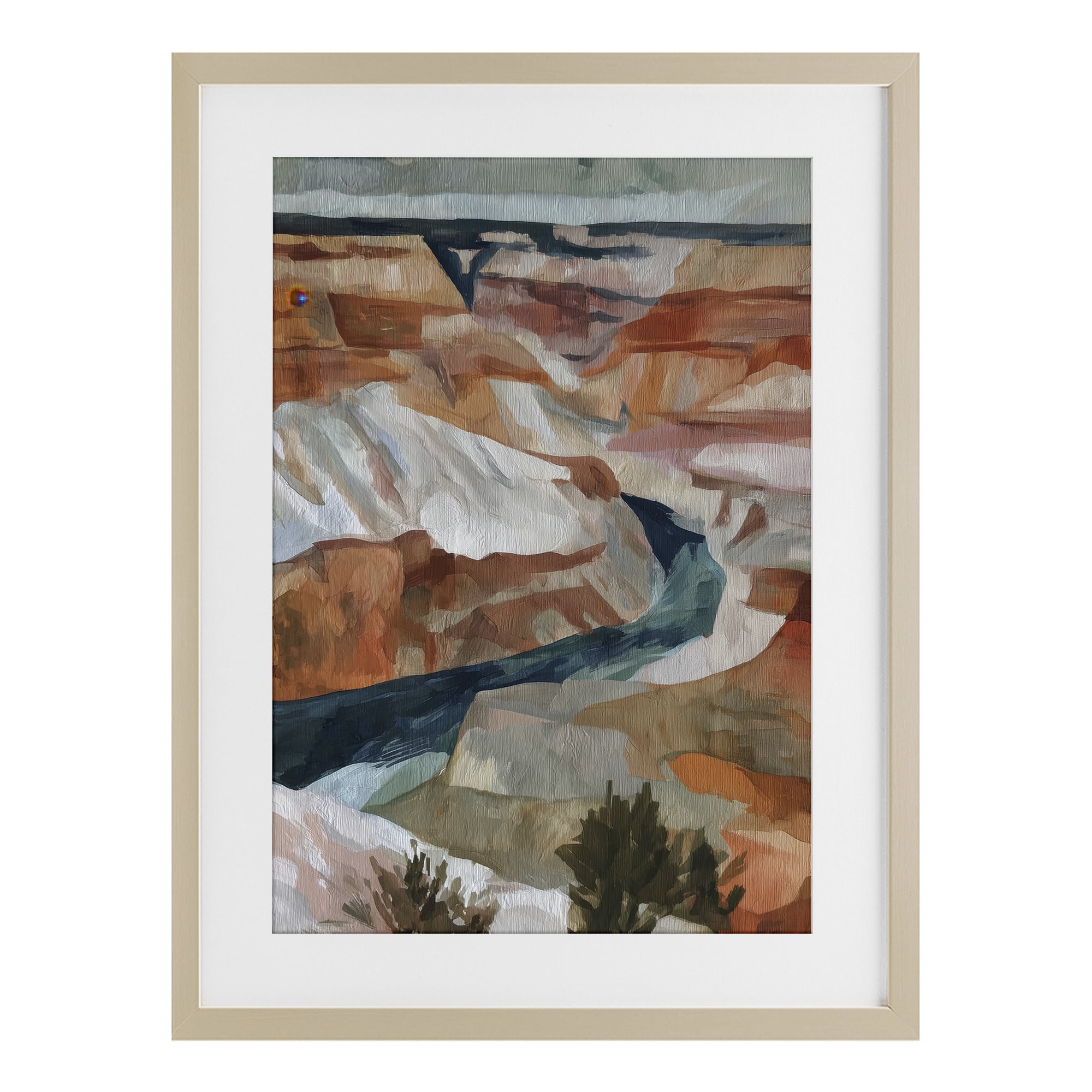 Stupell Industries Canyon Rim Textures Impression Birch Framed Print Under Glass, design by Chromatic Storm Studio