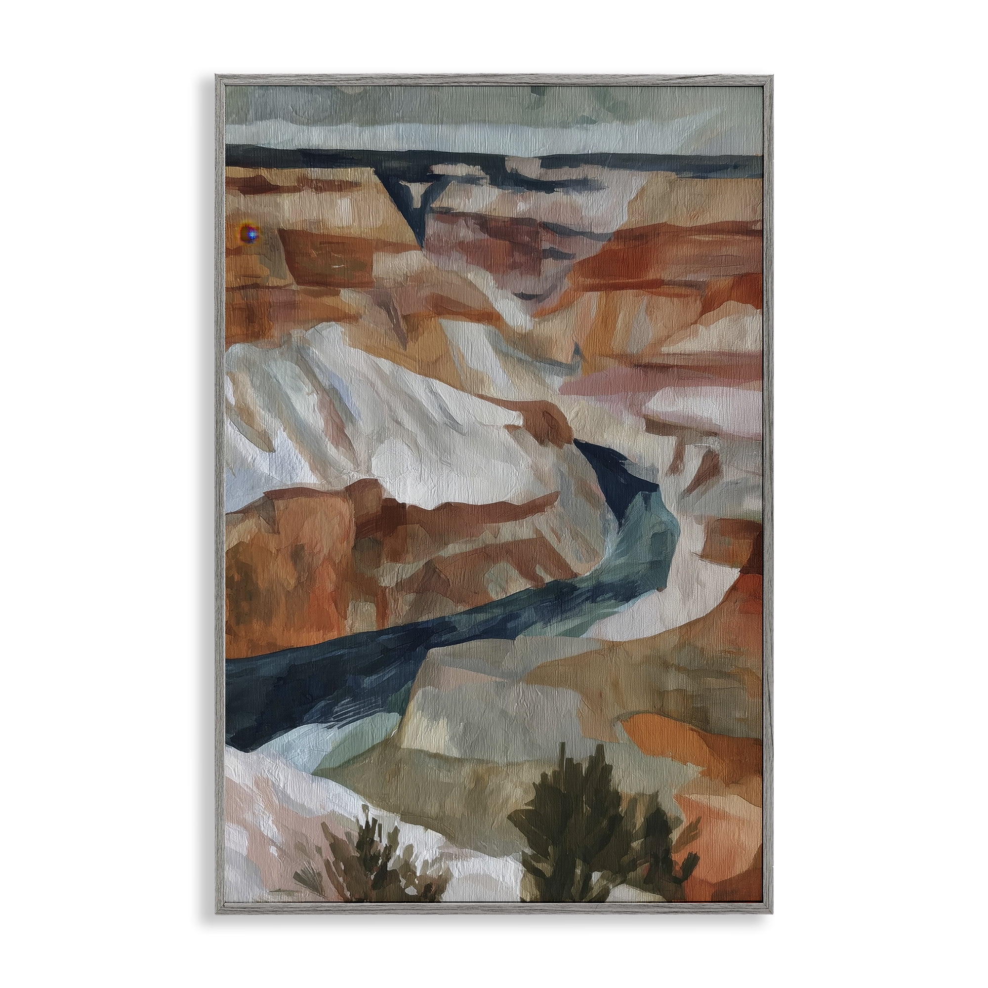 Stupell Industries Canyon Rim Textures Impression Gray Framed Giclee Art, design by Chromatic Storm Studio
