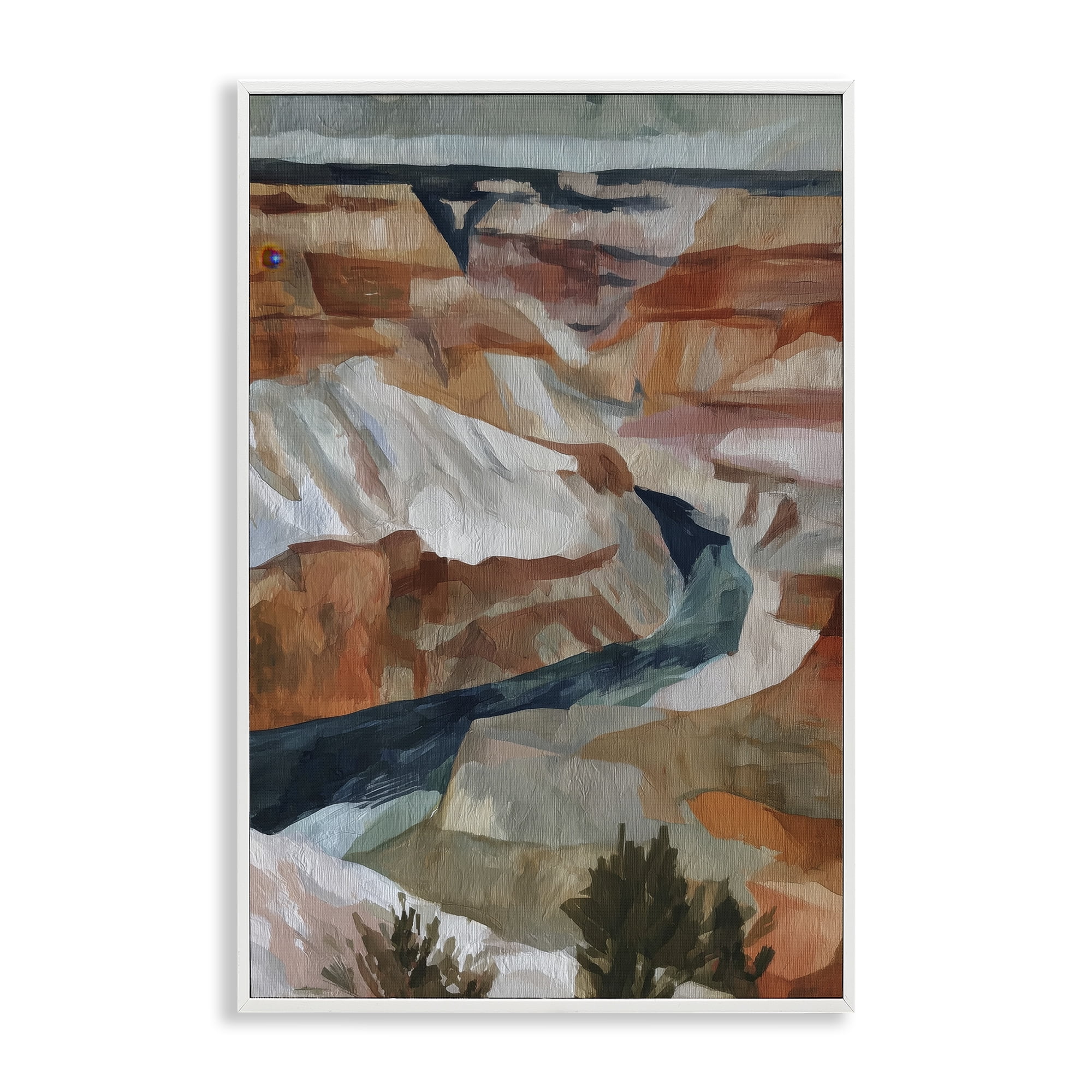 Stupell Industries Canyon Rim Textures Impression White Framed Giclee Art, design by Chromatic Storm Studio