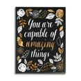 thumbnail image 1 of Stupell Industries Capable of Amazing Things Encouragement Autumn Floral, 24 x 30, Designed by Grace Popp, 1 of 6