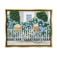 thumbnail image 1 of Stupell Industries Cape Cod Daisy Bike Metallic Gold Framed Floating Canvas Wall Art, 24x30, by Wild Apple Portfolio, 1 of 5