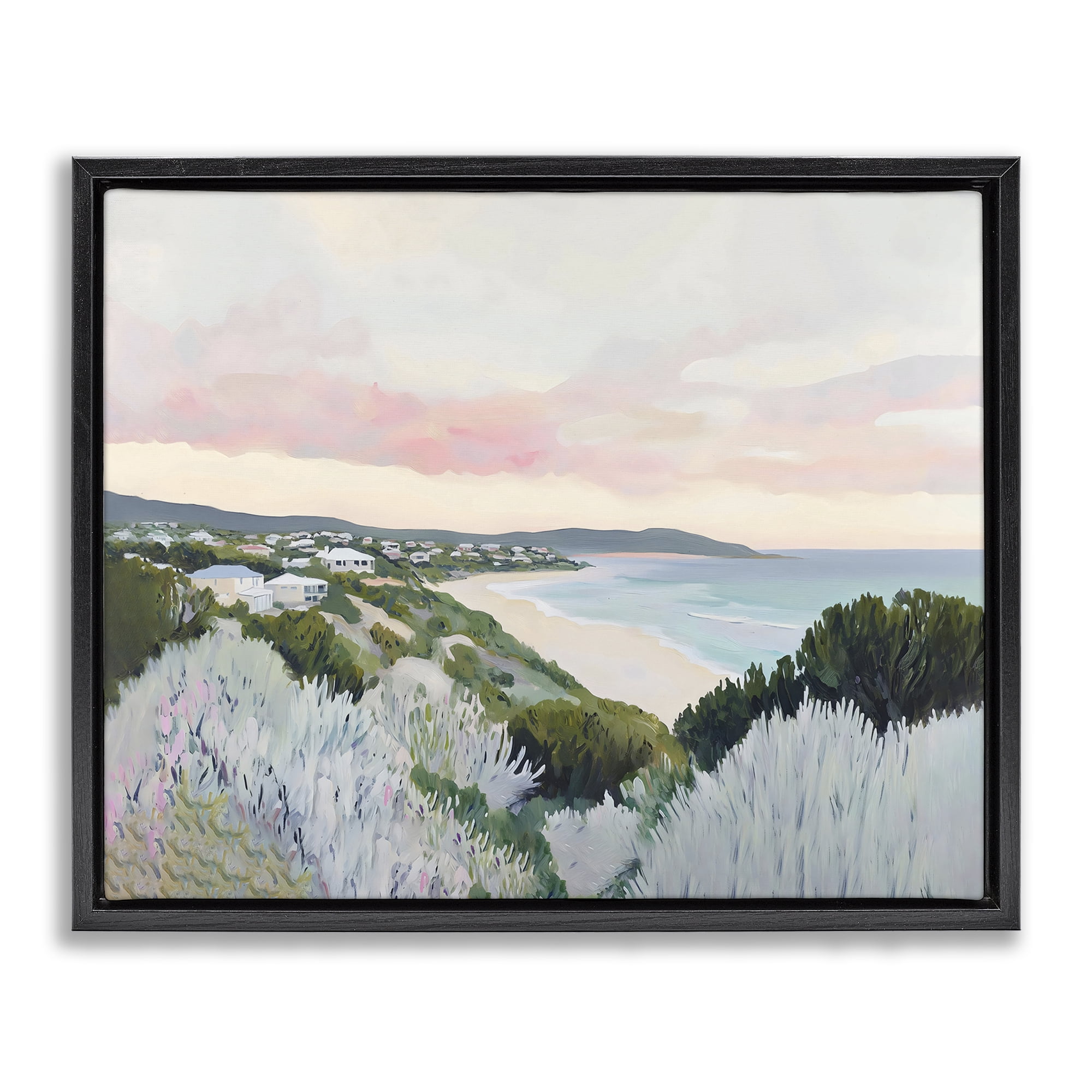 Stupell Industries Cape Cod Evening Light Black Framed Floater Canvas Wall Art, design by The Prints Vibe