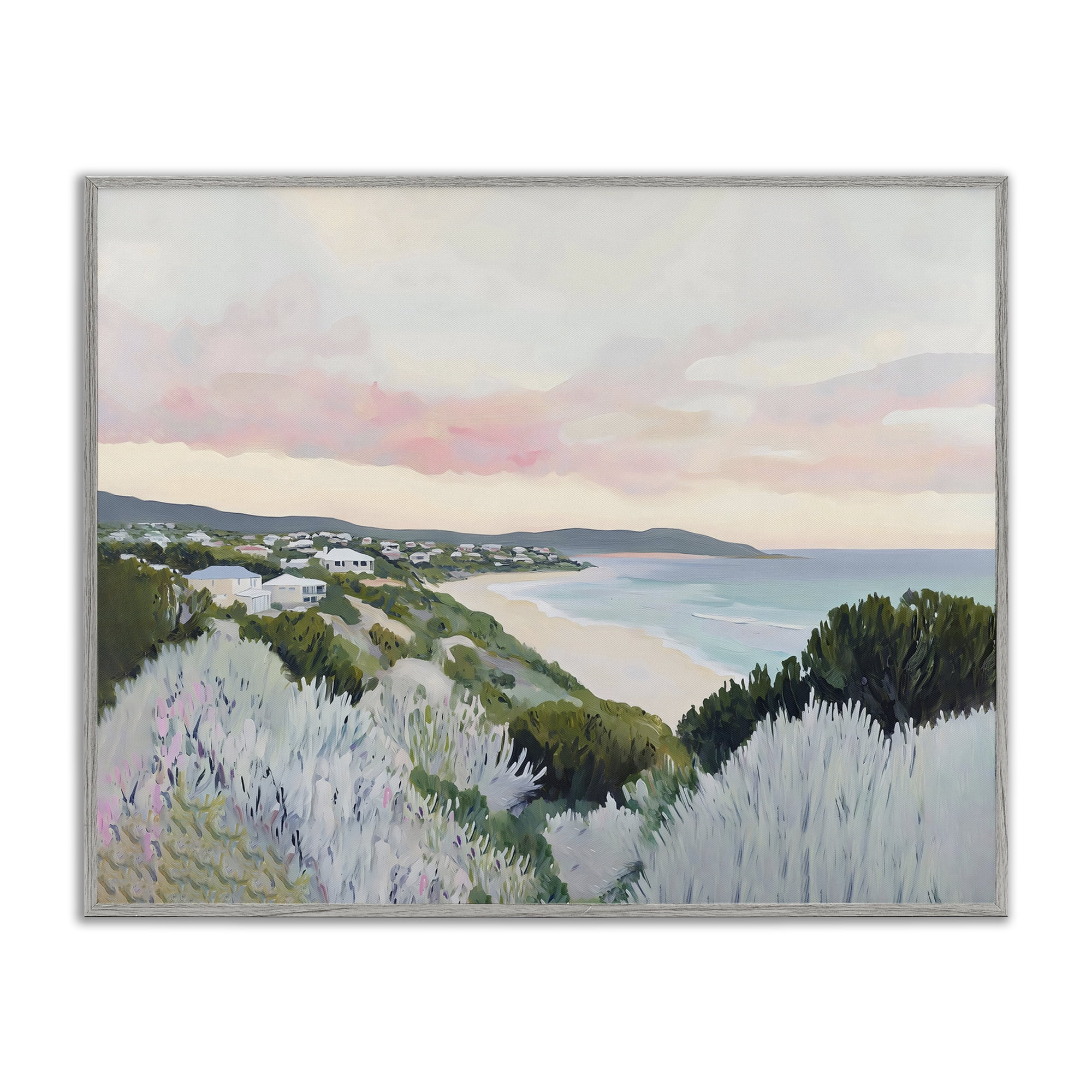 Stupell Industries Cape Cod Evening Light Gray Framed Giclee Art, design by The Prints Vibe