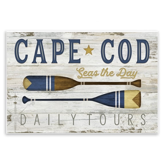 Stupell Industries Cape Cod Rustic Ores Advertisements Painting Unframed Art Print Wall Art, 15 x 10
