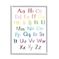 thumbnail image 1 of Stupell Industries Capital and Lowercase Alphabet Letters Rainbow ABC Art for Kids Painting White Framed Art Print Wall Art, 24 x 30, 1 of 7