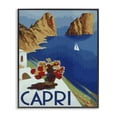 thumbnail image 1 of Stupell Industries Coastal Capri Island Cliffs Black Framed Giclee Art, 11 x 14, by Lil' Rue, 1 of 8