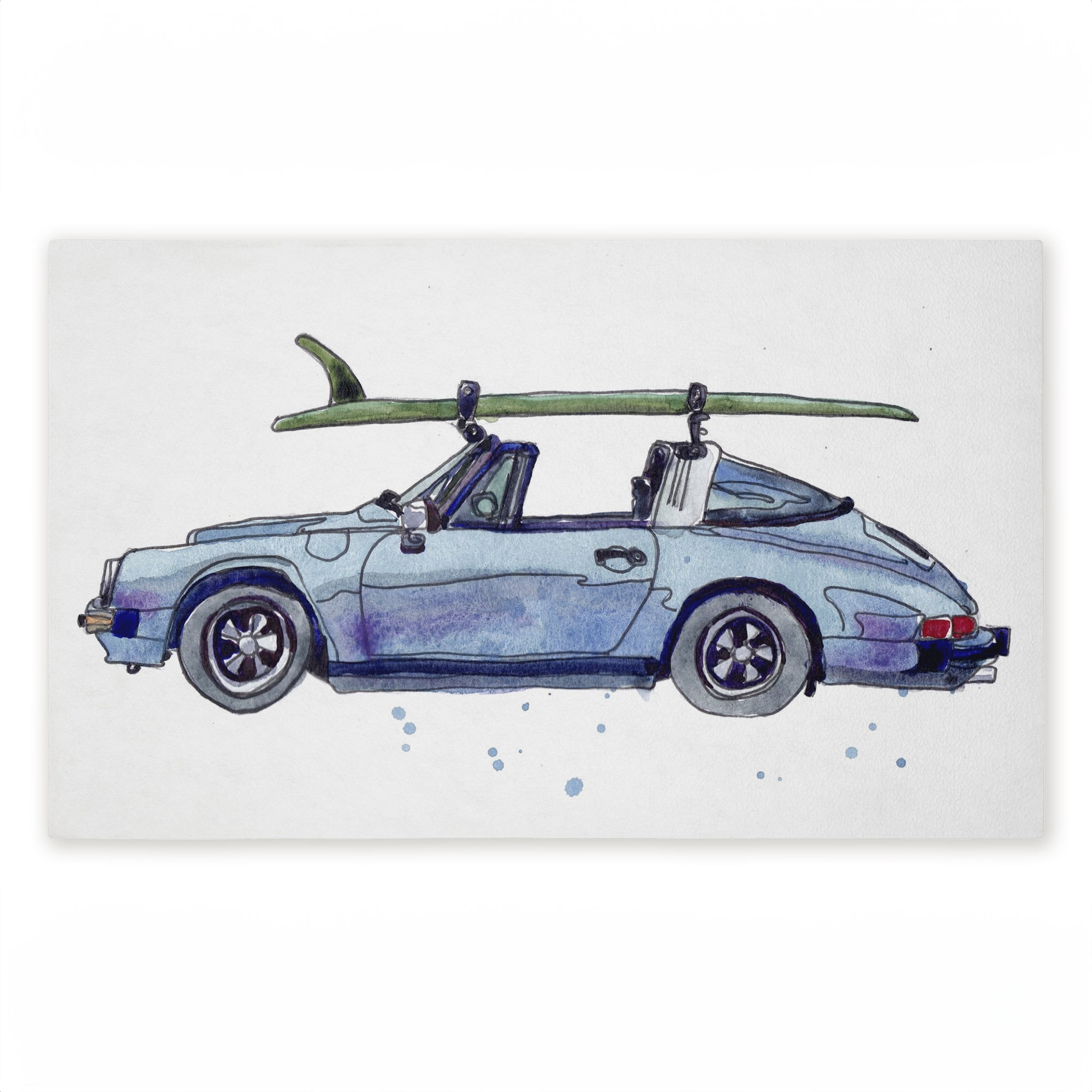 Stupell Industries Car & Surfboard Summer Fun Printed Outdoor Door Floor Mat, design by Paul McCreery