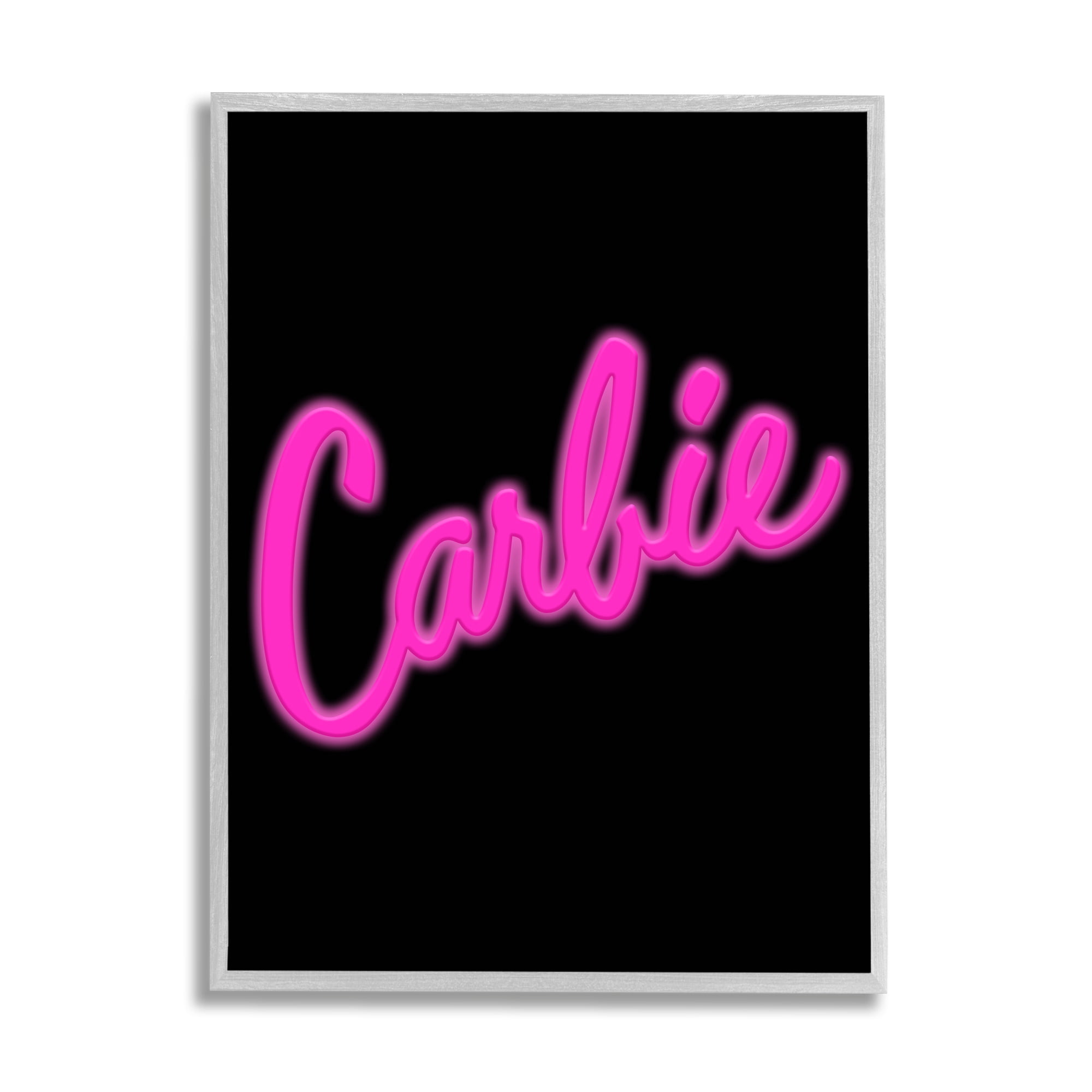 Stupell Industries Carbie Funny Food Phrase Inspirational Painting Gray Framed Art Print Wall Art, 11 x 14