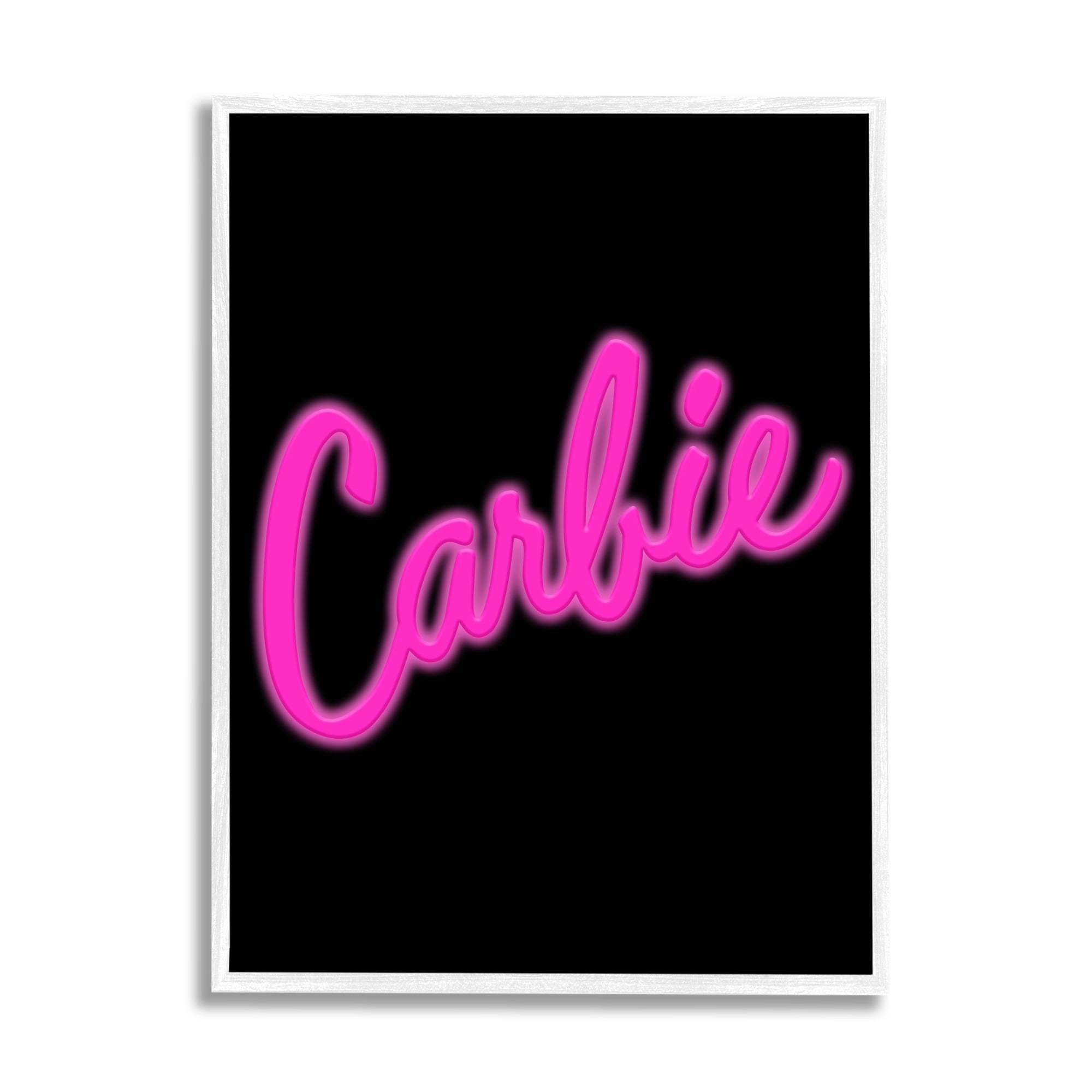 Stupell Industries Carbie Funny Food Phrase Inspirational Painting White Framed Art Print Wall Art, 11 x 14