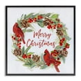 thumbnail image 1 of Stupell Industries Cottage Cardinals & Merry Christmas Black Framed Giclee Art, 12 x 12, by Sally Swatland, 1 of 8