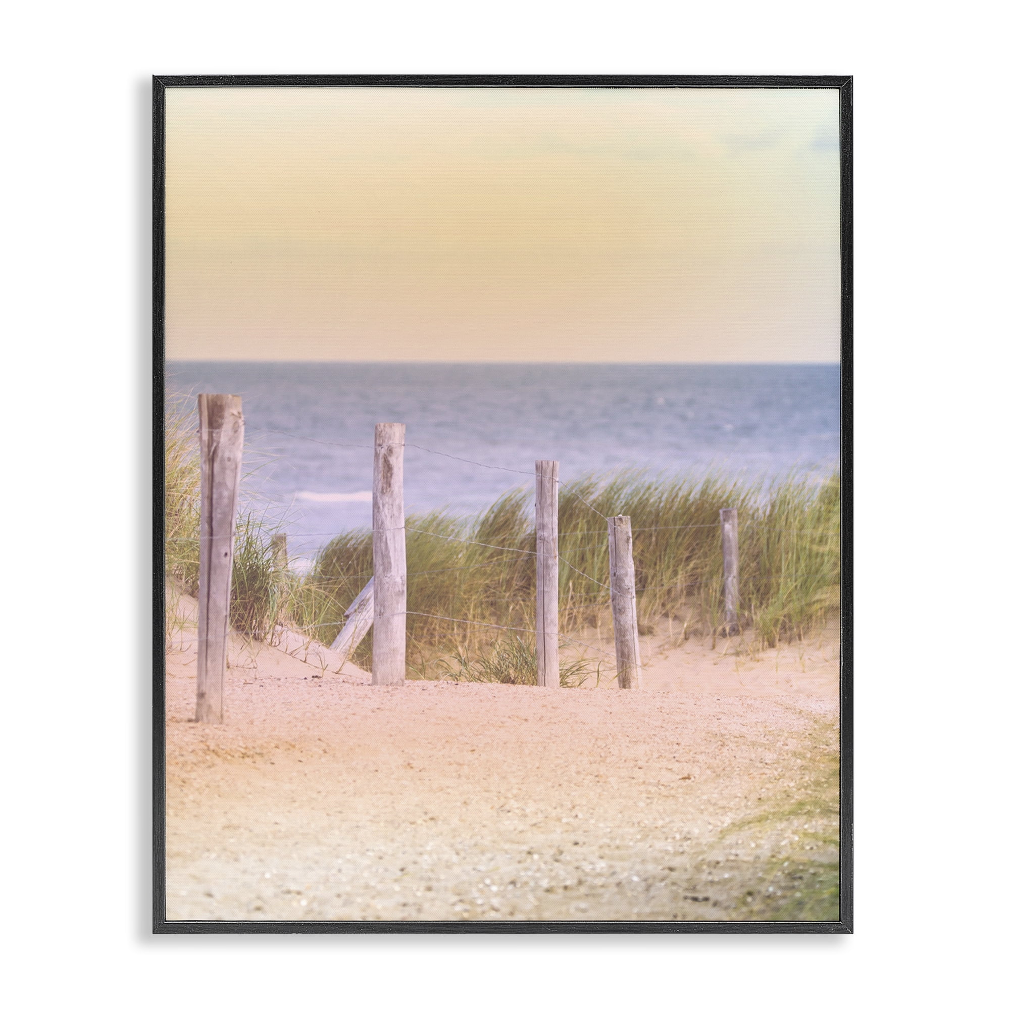 Stupell Industries Carefree Beach Vacation Black Framed Giclee Art, design by Marcus Prime