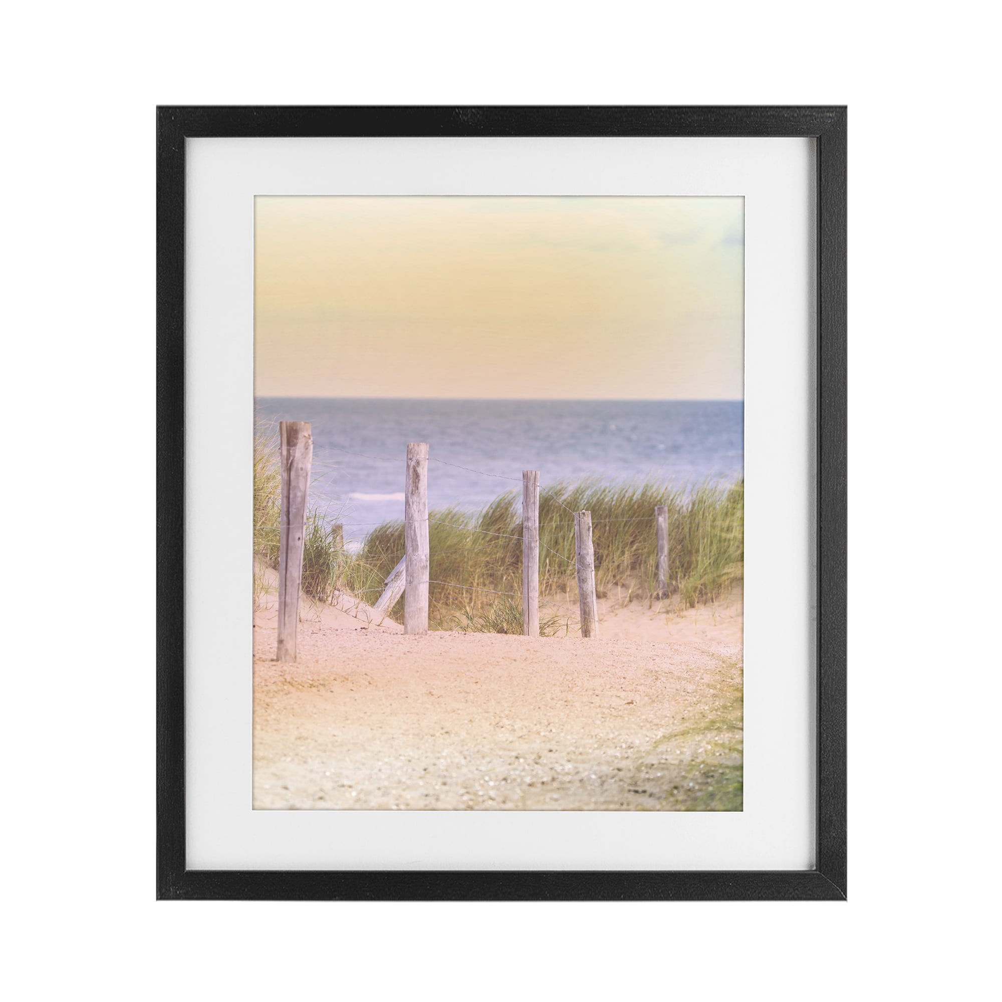 Stupell Industries Carefree Beach Vacation Black Framed Print Under Glass, design by Marcus Prime