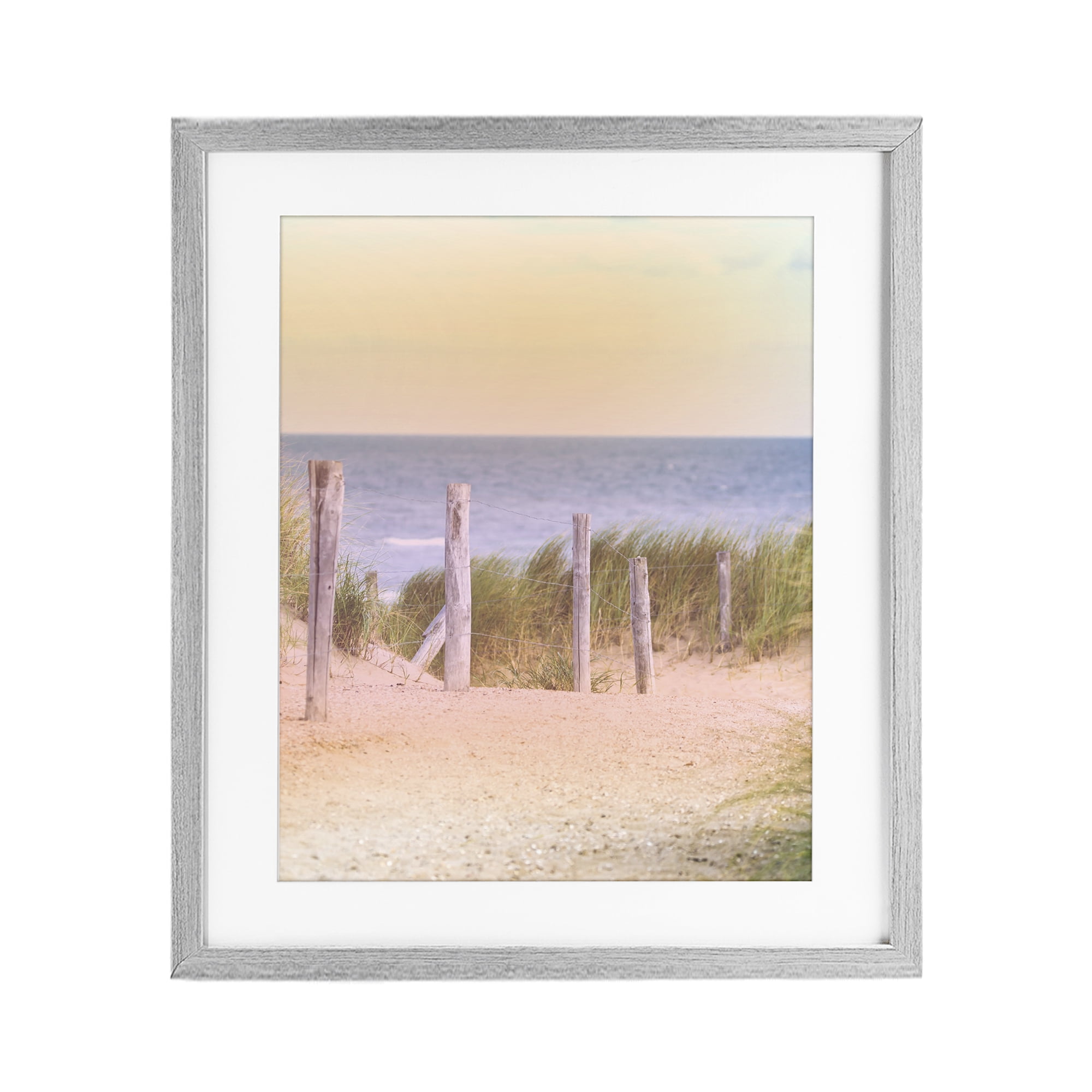 Stupell Industries Carefree Beach Vacation Gray Framed Print Under Glass, design by Marcus Prime