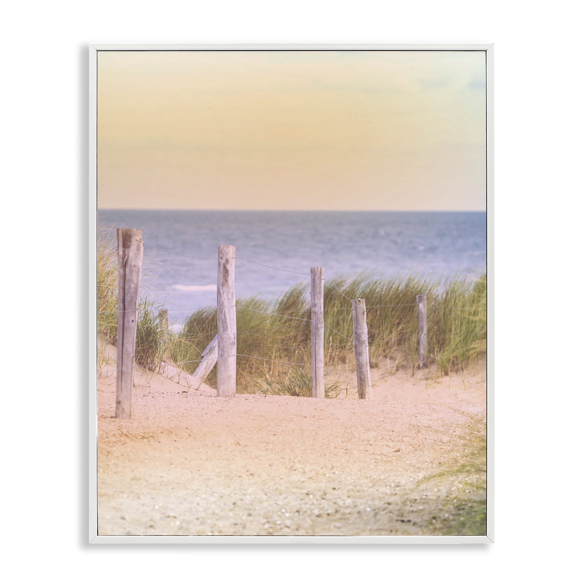Stupell Industries Carefree Beach Vacation White Framed Giclee Art, design by Marcus Prime