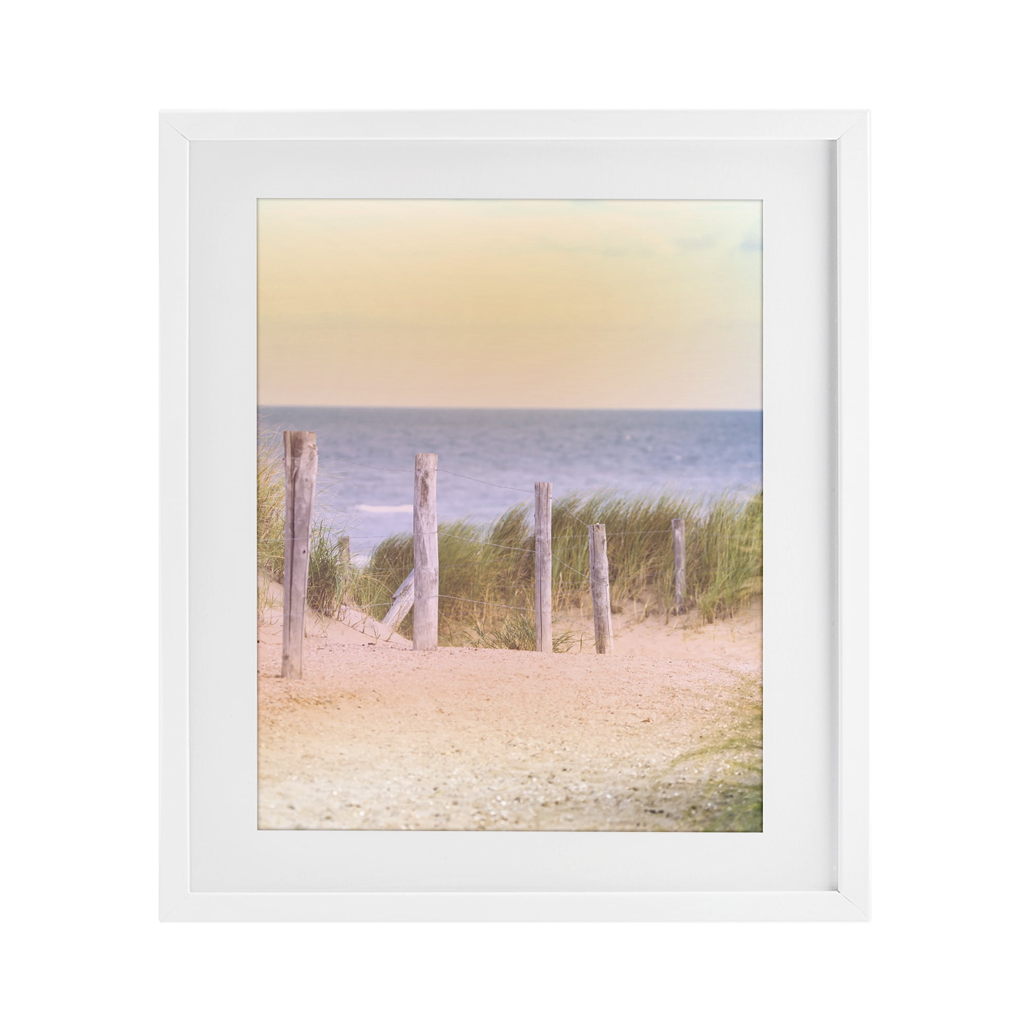 Stupell Industries Carefree Beach Vacation White Framed Print Under Glass, design by Marcus Prime