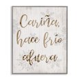 thumbnail image 1 of Stupell Industries Rustic Lodge Cariña Hace Frio Afuera Gray Framed Giclee Art, 24 x 30, by Lil' Rue, 1 of 8
