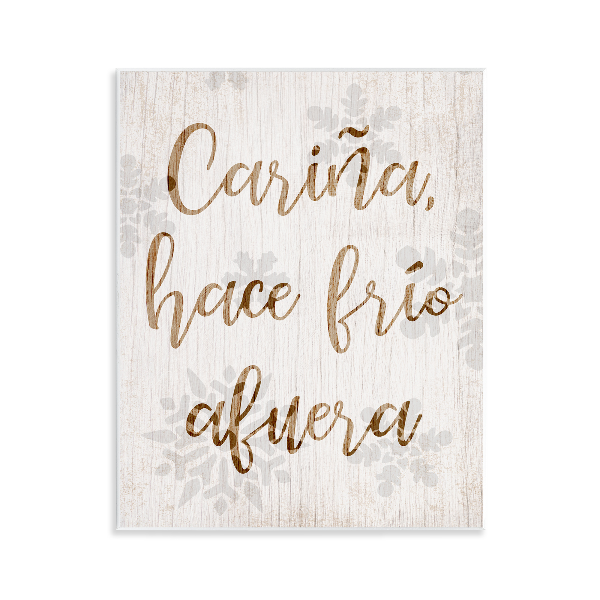 Stupell Industries Cariña Hace Frio Afuera Holiday Painting Unframed Art Print Wall Art, 11 x 14