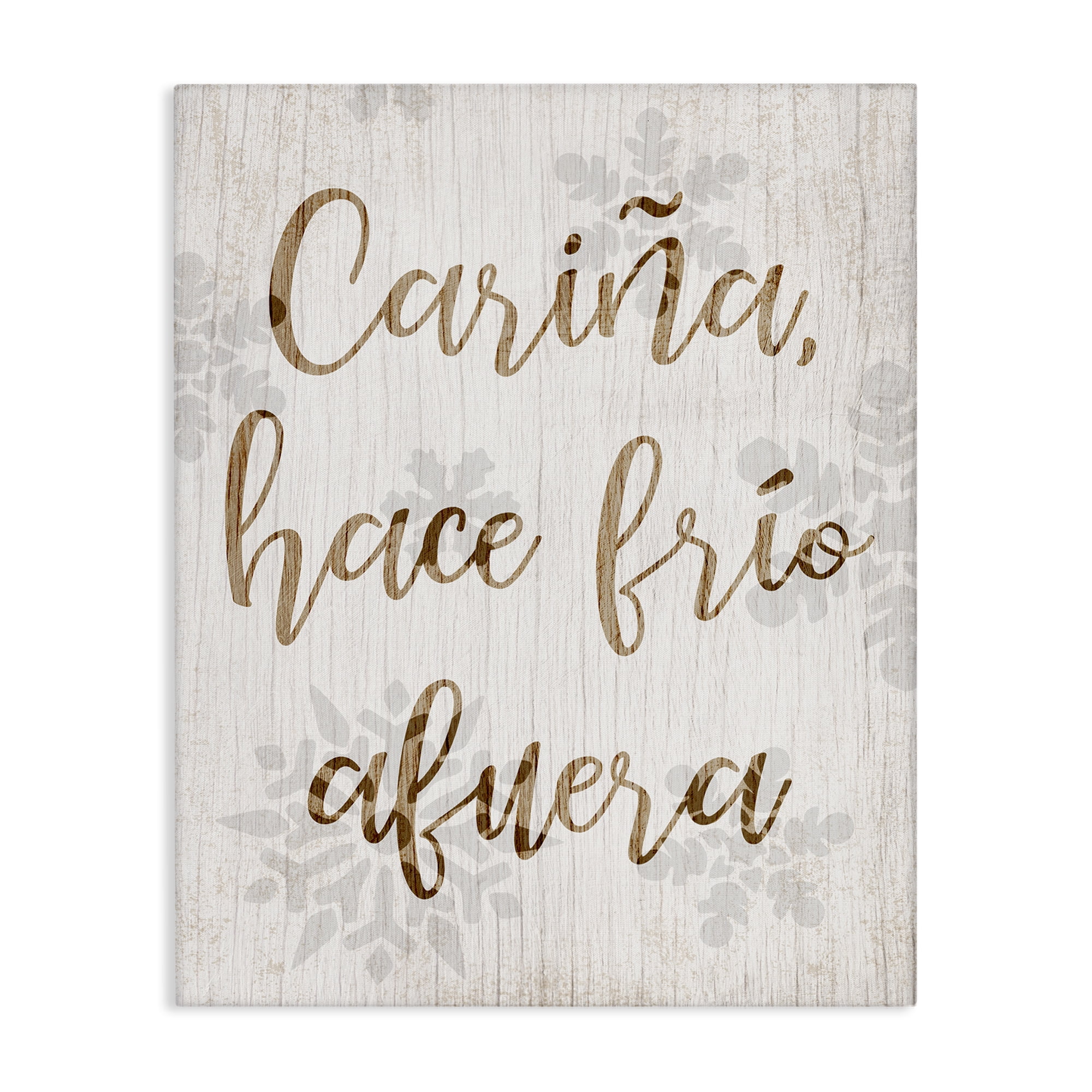 Stupell Industries Cariña Hace Frio Afuera Holiday Painting Wrapped Canvas Art Print Wall Art, 16 x 20