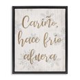 thumbnail image 1 of Stupell Industries Cariño Hace Frio Afuera Holiday Painting Black Floater Framed Art Print Wall Art, 17 x 21, 1 of 10