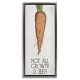 thumbnail image 1 of Stupell Industries Carrot & Inspiring Growth Food & Beverage Painting Gray Floater Framed Canvas Art Print Wall Art, 14 x 31, 1 of 10
