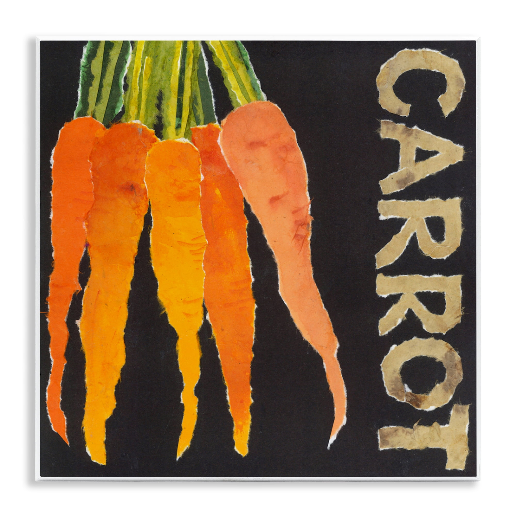 Stupell Industries Carrot Root Vegetable Wall Plaque Art, design by Nancy Overton