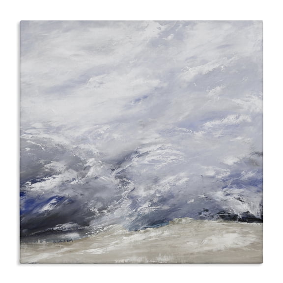 Stupell Industries Cascading Ripples Illusion Abstract Painting Wrapped Canvas Canvas Art Print Wall Art, 24 x 24