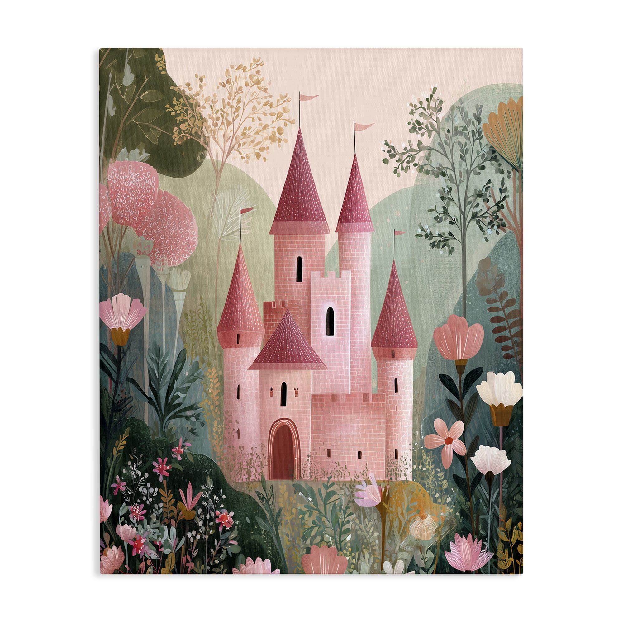 Stupell Industries Castle For A Princess Canvas Wall Art, design by Christine Simpson Art