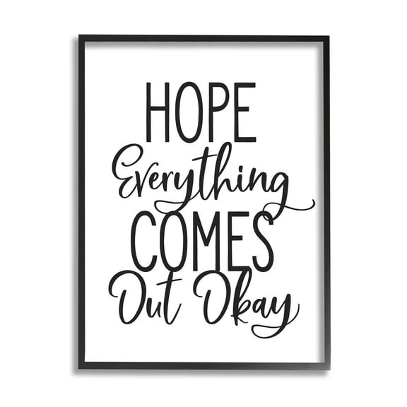 Stupell Industries Casual Bathroom Calligraphy Sign Humor Phrase Graphic Art Black Framed Art Print Wall Art, Design by Lettered and Lined