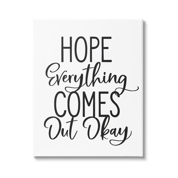 Stupell Industries Casual Bathroom Calligraphy Sign Humor Phrase Graphic Art Gallery Wrapped Canvas Print Wall Art, Design by Lettered and Lined