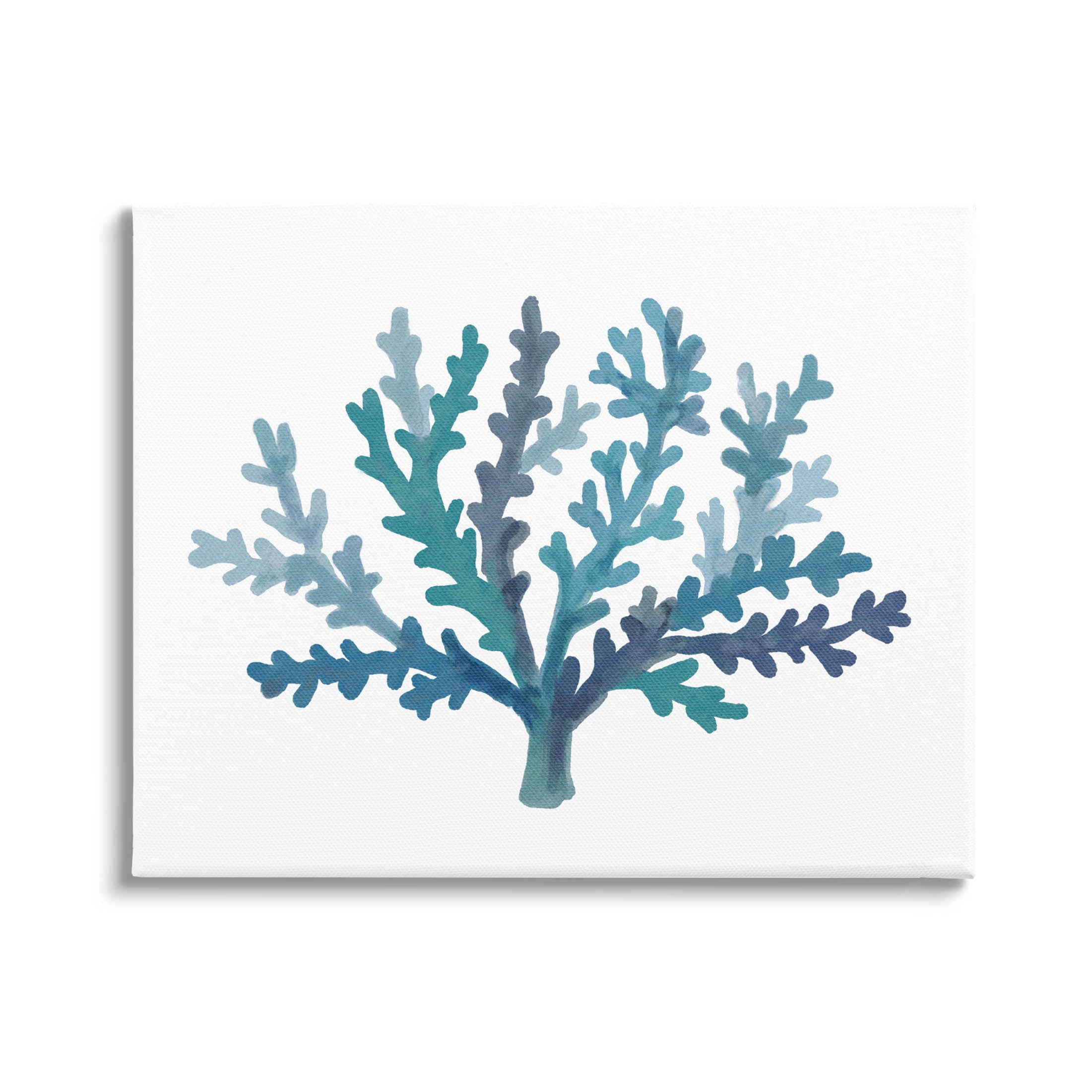 Stupell Industries Casual Blue Aquatic Coral Graphic Art Gallery Wrapped Canvas Print Wall Art, Design by Nina Muis Surface Design