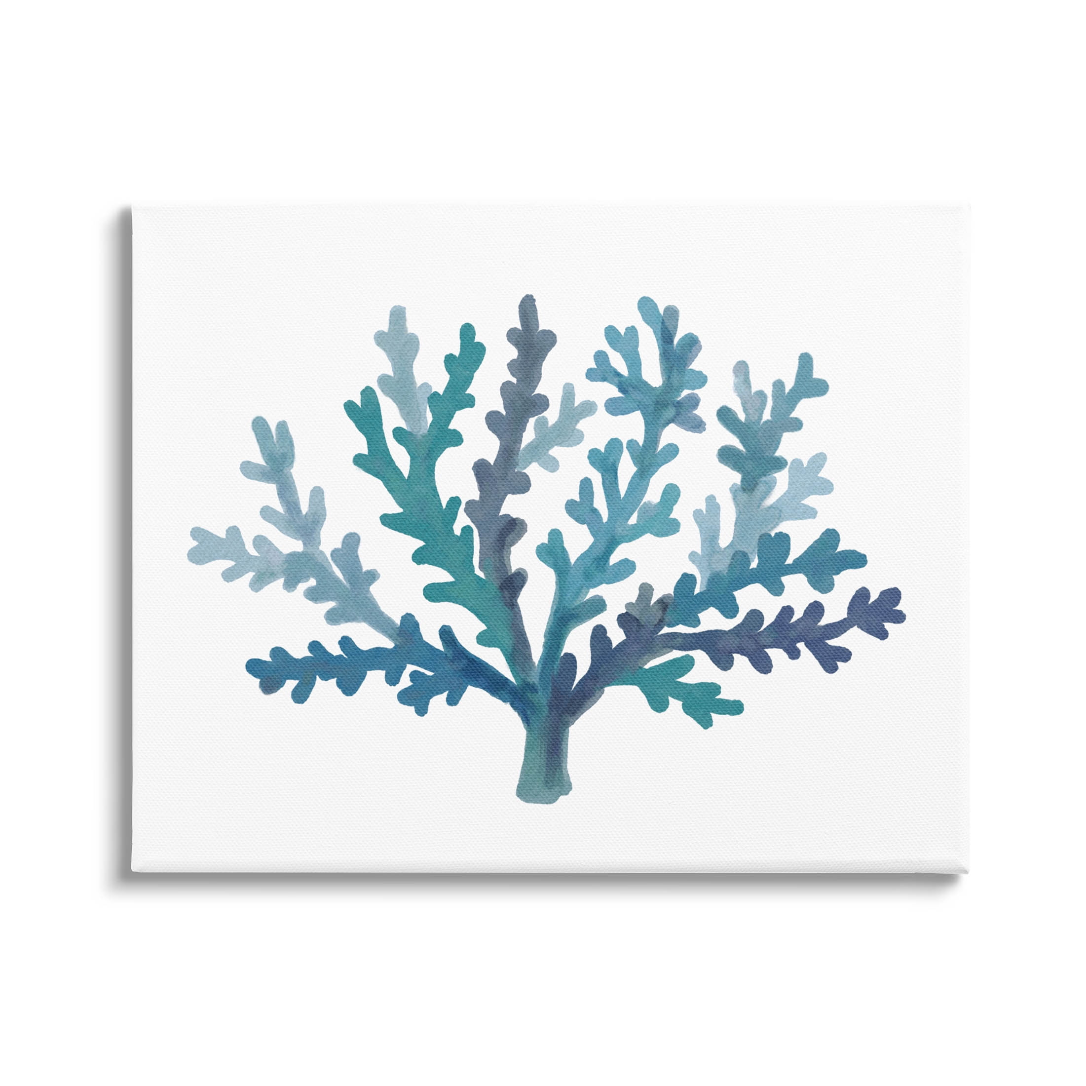 Stupell Industries Casual Blue Aquatic Coral Graphic Art Gallery Wrapped Canvas Print Wall Art, Design by Nina Muis Surface Design