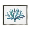 thumbnail image 1 of Stupell Industries Casual Blue Aquatic Coral Graphic Art Luster Gray Floating Framed Canvas Print Wall Art, Design by Nina Muis Surface Design, 1 of 8