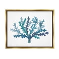 thumbnail image 1 of Stupell Industries Casual Blue Aquatic Coral Graphic Art Metallic Gold Floating Framed Canvas Print Wall Art, Design by Nina Muis Surface Design, 1 of 6