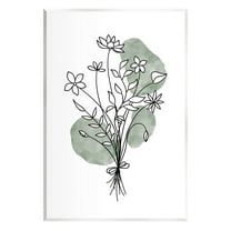 Stupell Industries Casual Daisy Petal Outline Graphic Art Unframed Art Print Wall Art, Design by JJ Design House LLC